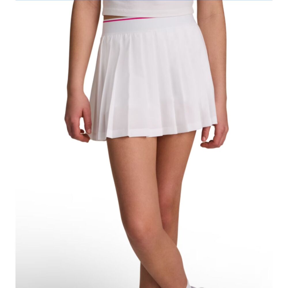 Reebok Girl’s Performance Brilliant White Pleated Skort XL